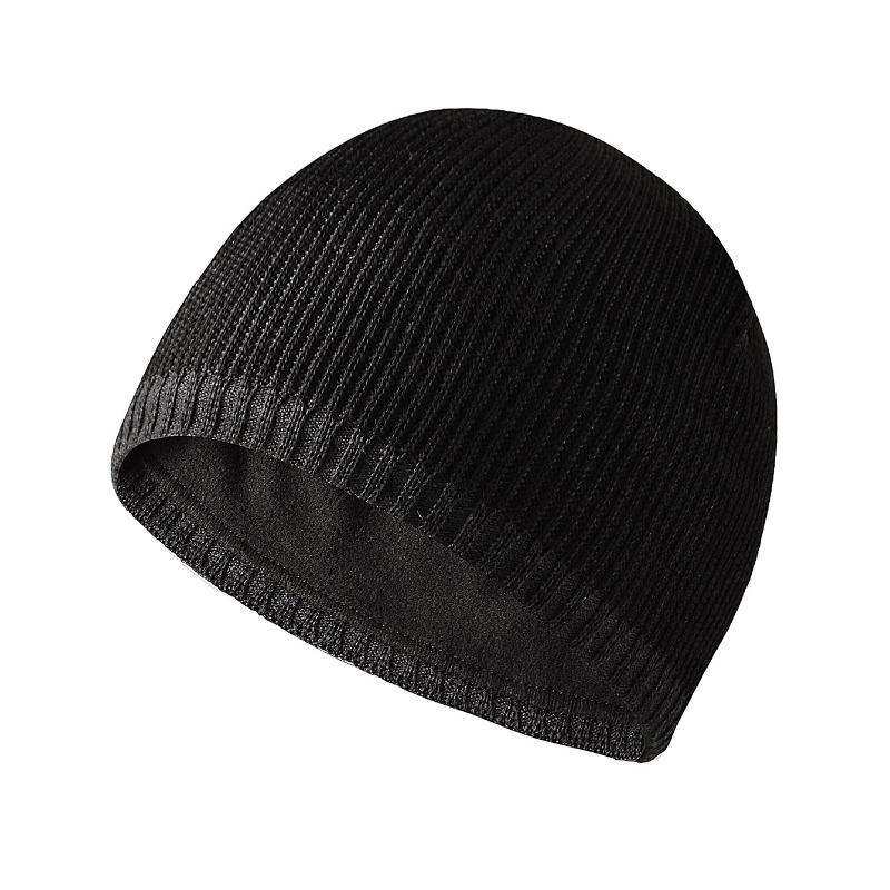 Men's Casual Warm Two-tone Straight Brim Pullover Hat 62213680F