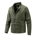 Men's Diamond Quilted Stand Collar Jacket 12537768F