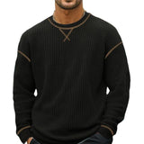 Men's Casual Outdoor Waffle Crew Neck Sweatshirt 57147123X