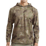 Men's Casual Outdoor Camouflage Quick-drying Long-sleeved Hooded T-shirt 45228692M