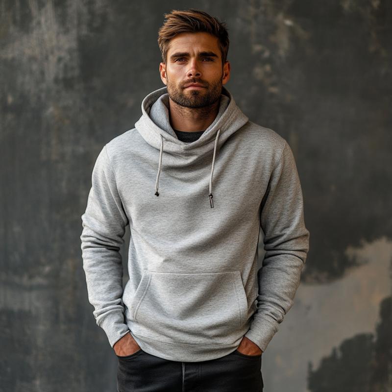 Men's Classic Casual Slim Fit Pullover Hoodie 53425541K