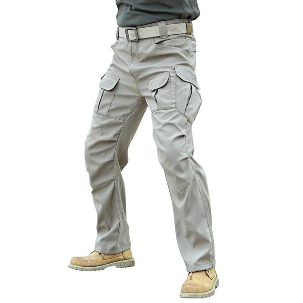 Men's Solid Color Outdoor Multi-Pocket Tactical Cargo Pants 86552797X