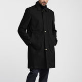 Men's Solid Color Simple Mid-Length Trench Coat 52166960Y