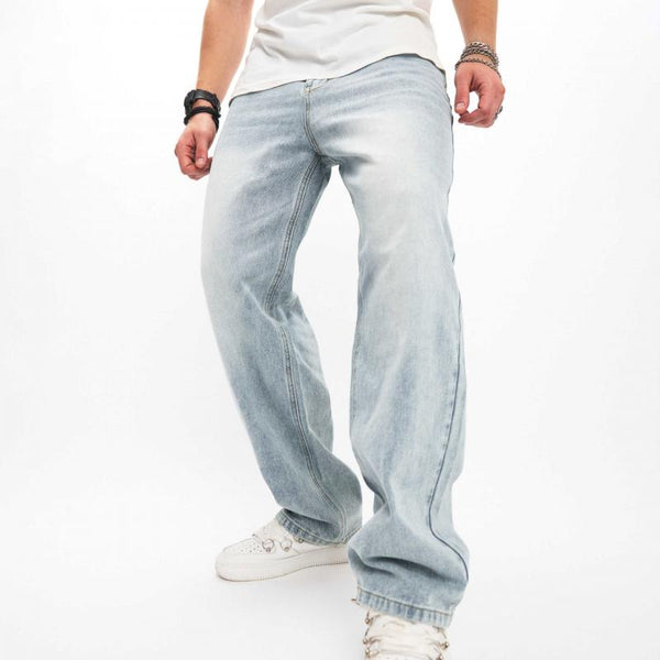 Men's Fashion Loose Straight Hip Hop Jeans 93815745Z