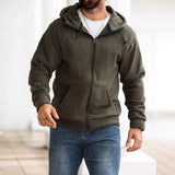 Men's Hooded Polar Fleece Zip-Up Jacket 51830535X