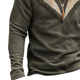 Men's Solid Color Zipper Fur Collar Long Sleeve Sweatshirt 00804539Y