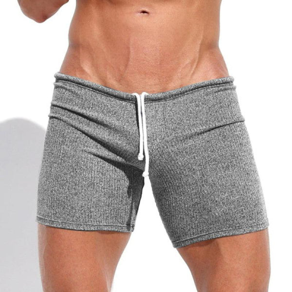 Men's Solid Slim Drawstring Vacation Casual Shorts 72860031Z