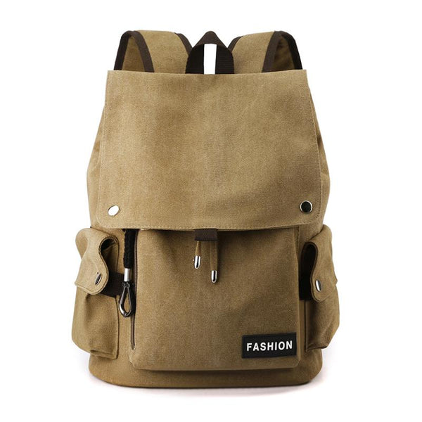 Men's Casual Large Capacity Multifunctional Canvas Backpack 36459170M