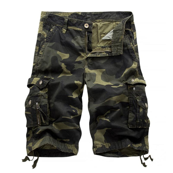Men's Casual Outdoor Camouflage Loose Multi-pocket Cargo Shorts 00450760M