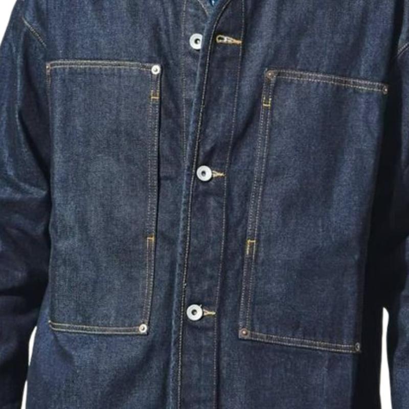 Men's Casual Collarless Denim Jacket 02289519F