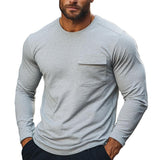 Men's Classic Casual Slim Fit Cotton Long Sleeve T-Shirt 92050923K