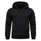 Men's Outdoor Polar Fleece Hooded Windproof Warm Sweatshirt 70031852Y