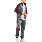 Men's Stand Collar Sweatshirt Trousers Sports Casual Set 90108588F