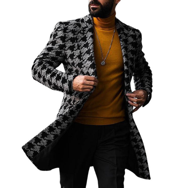 Men's Winter Mid-length Printed Coat 06436259U