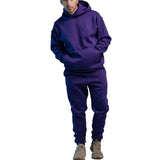 Men's Casual Street Sports Long Sleeve Pocket Hoodie Loose Sweatpants Set  20698446K