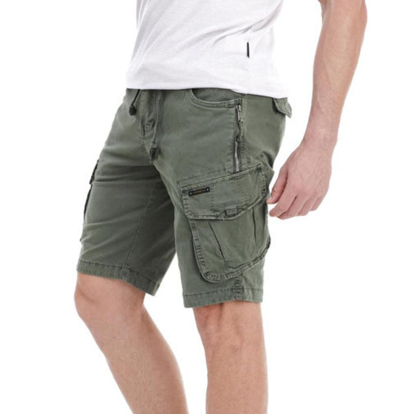 Men's Drawstring Multi-Pocket Cargo Shorts 40480825Y
