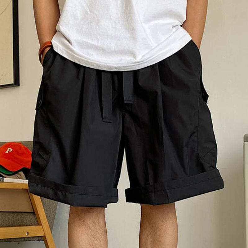 Men's Loose Multi-pocket Elastic Waist Cargo Shorts 96321293Z