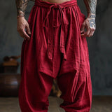 Men's Casual Comfortable Breathable Loose Bloomers Wide Leg Pants 14008938M