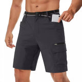 Men's Solid Color Quick-dry Multi-pocket Sports Shorts 81727174Z