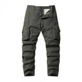 Men's Casual Outdoor Cotton Multi-Pocket Pants Cargo Pants 26261367M