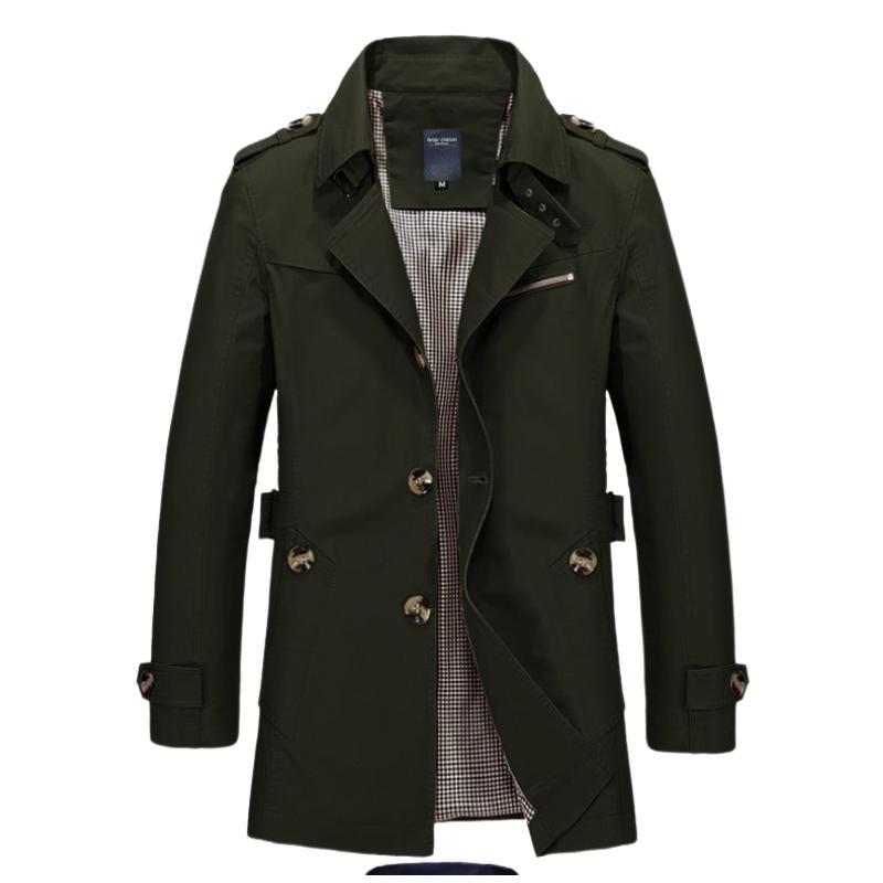 Men's Mid-length Lapel Trench Coat 55213486F