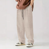 Men's Casual Corduroy Elastic Waist Sports Loose Pants 27025604M