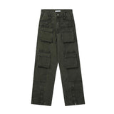 Men's Fashion Multi-pocket Straight Cargo Pants 74936719Z
