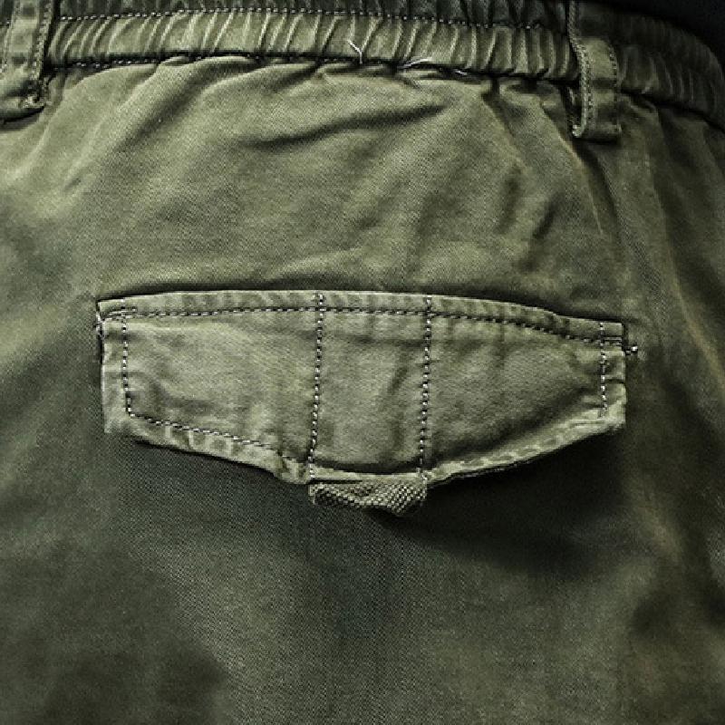 Men's Simple and Versatile Multi Pocket Cargo Pants 20526444F