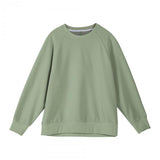 Men's Solid Color Waffle Round Neck Long Sleeve Sweatshirt 83359660Z