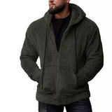 Men's Retro Casual Warm Hoodie　58167191F