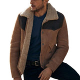 Men's Vintage Suede Panelled Insulated Jacket 23735861F