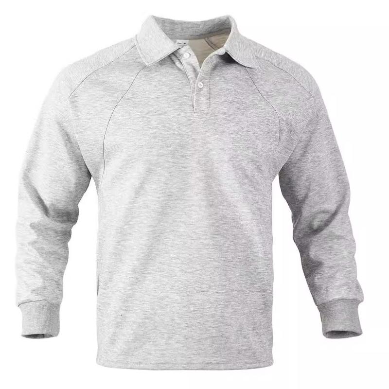 Men's Casual All-match Lapel Long-sleeved Sweatshirt 02681364F