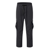 Men's Casual Cotton Blend Multi-Pocket Cargo Pants 97349116M
