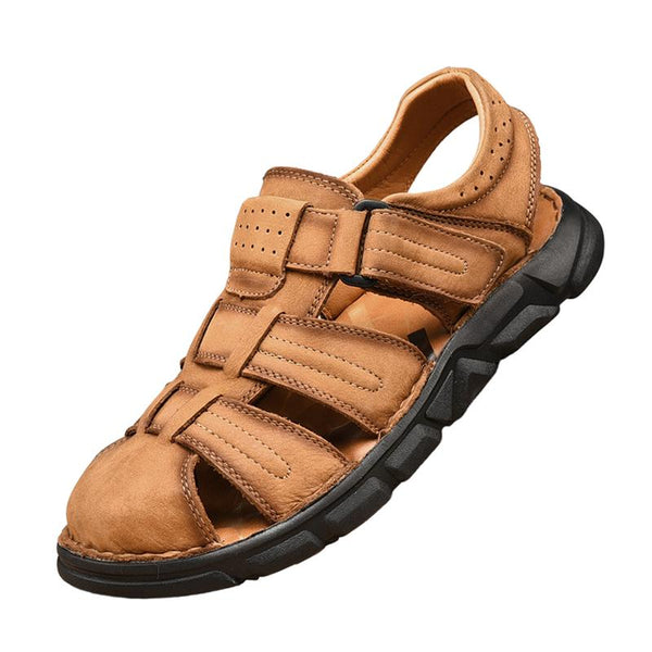Men's Leather Sandals Casual Beach Shoes 44886618Z