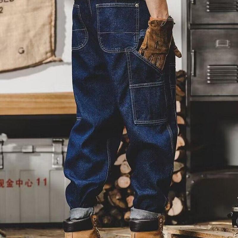 Men's Vintage Loose Straight Cargo Jeans 83708196M