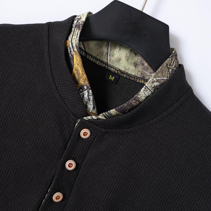 Vaffelfargeblokk for menn med kortermet T-skjorte og buksesett 95966894Y