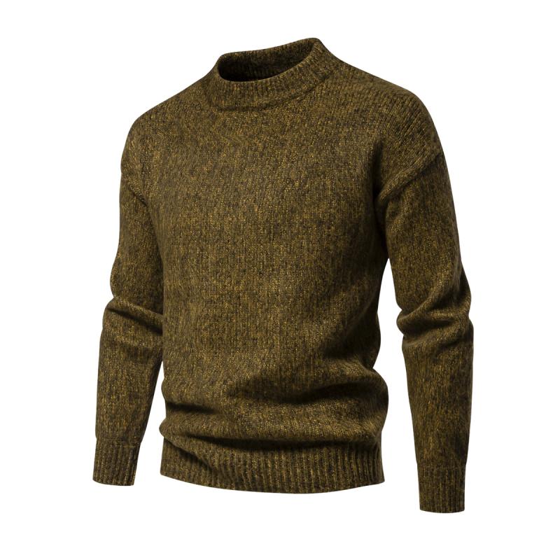 Men's Casual Round Neck Loose Knitted Pullover Sweater 71400779M