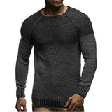 Men's Casual Crew Neck Knitted Sweater 22205115F