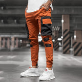 Men's Color Block Multi-pocket Cargo Pants 06335128Z