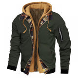 Men's Casual Colorblock Hooded Jacket 15719995Y