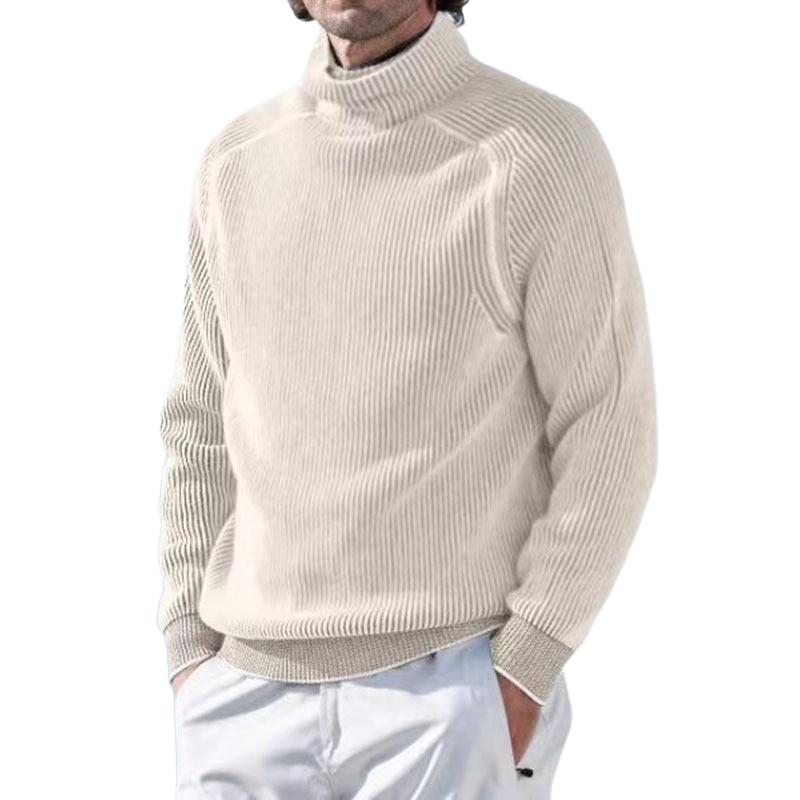 Men's Loose Turtleneck Pullover Warm Bottoming Sweater　80358204F