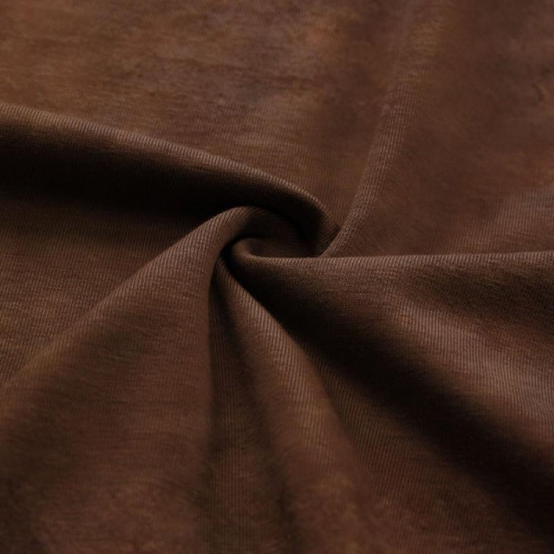 Men's Vintage Leather Patchwork Lapel Zipper Pullover Sweatshirt 20996141M