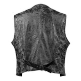 Men's V-neck Suede Single-breasted Vest 18641512U