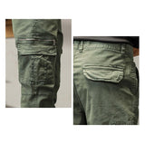 Men's Solid Loose Multi-Pocket Casual Cargo Pants 19648840Z