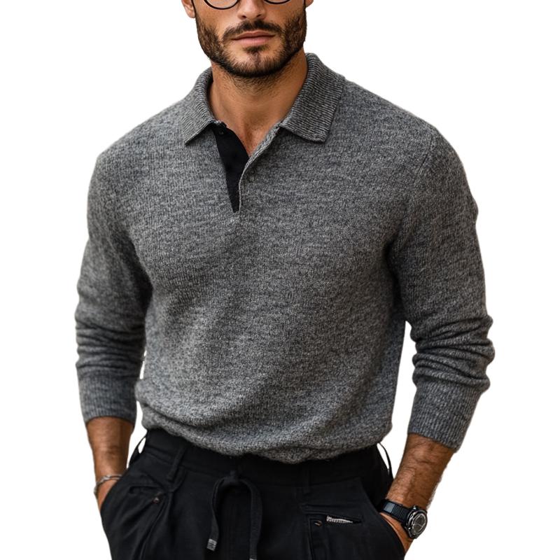 Men's Polo Neck Knit Sweater 06684230U