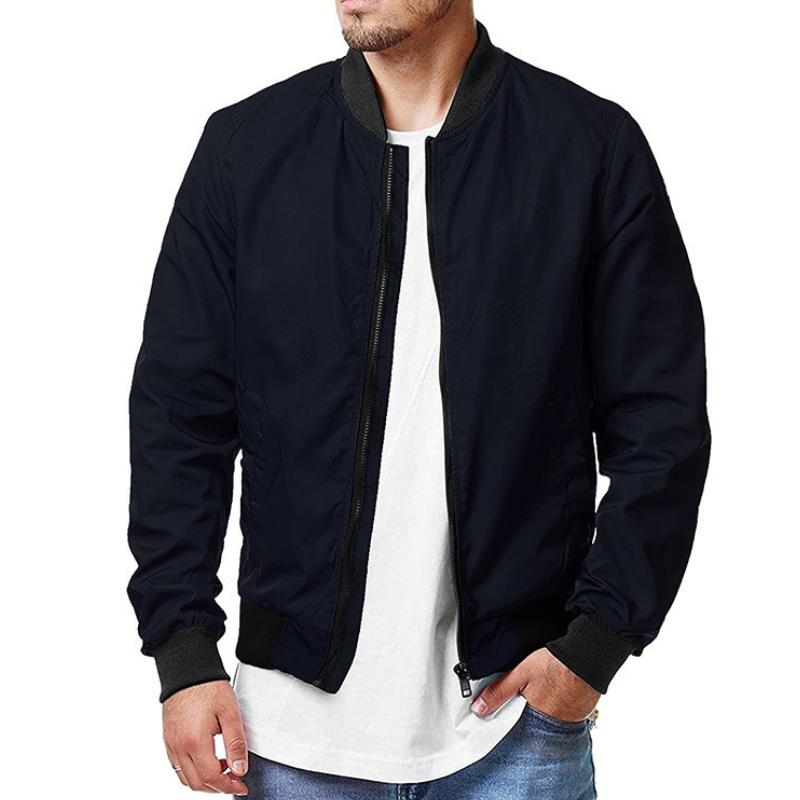 Men's Casual Zip-Up Sport Bomber Jacket 51553613TO