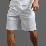 Men's Cotton Solid Straight Casual Shorts 63271469Z