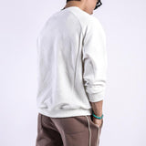 Men's Solid Color Textured Round Neck Long Sleeve T-shirt 55679694Z