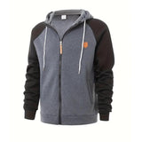 Men's Colorblock Sports Sweatshirt Raglan Sleeve Jacket 11123054Y