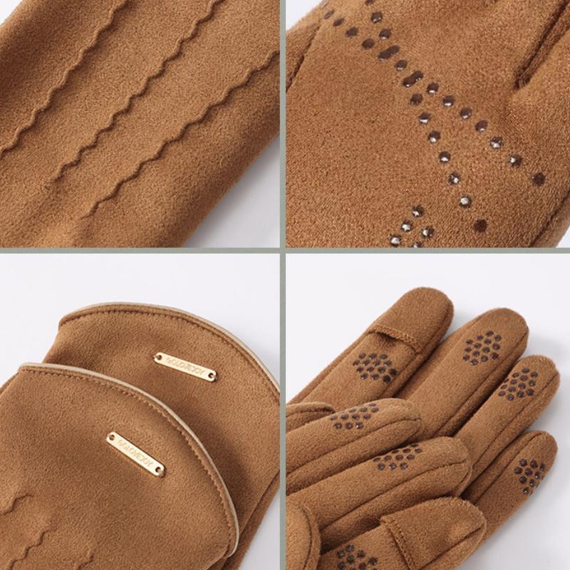 Men's Winter Outdoor Sports Cycling Thickened Suede Gloves 35164274K